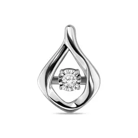 Золотая подвеска c бриллиантом