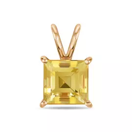 Золотая подвеска c цитрином