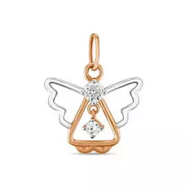 Золотая Подвеска c фианитами