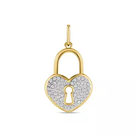 Золотая Подвеска c фианитами