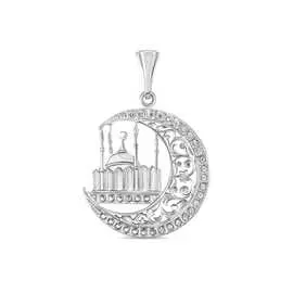 Золотая подвеска c фианитами