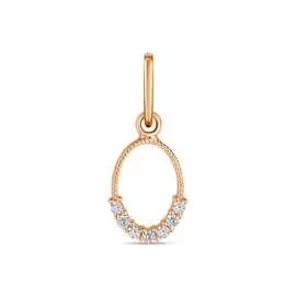 Золотая Подвеска c фианитами