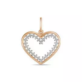 Золотая Подвеска c фианитами