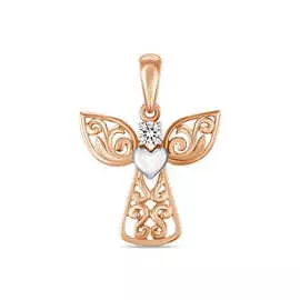 Золотая подвеска c фианитом