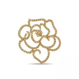 Золотая подвеска c сапфирами