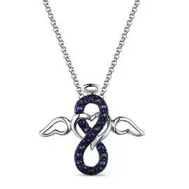 Золотая подвеска c сапфирами