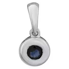 Золотая подвеска c сапфиром