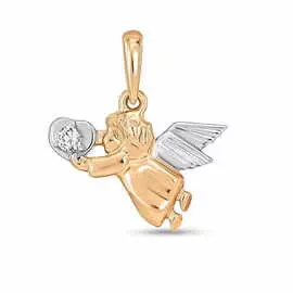 Золотая подвеска c сваровски