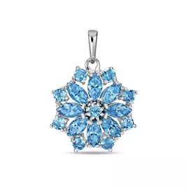 Золотая подвеска c топазами