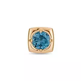 Золотая подвеска c топазом