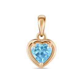 Золотая Подвеска c топазом