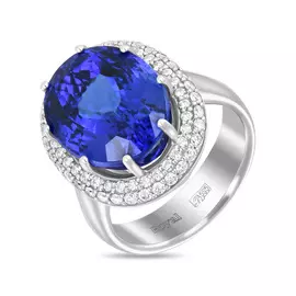 Золотое эксклюзив c танзанитом и бриллиантами