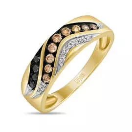 Золотое кольцо c бриллиантами