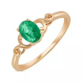 Золотое кольцо c изумрудом