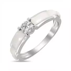 Золотое кольцо c агатами и бриллиантами