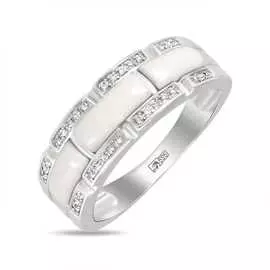 Золотое кольцо c агатами и бриллиантами