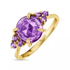 Золотое Кольцо c аметистами