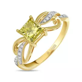 Золотое кольцо c бриллиантами