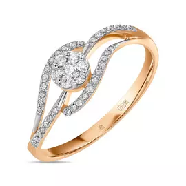 Золотое кольцо c бриллиантами