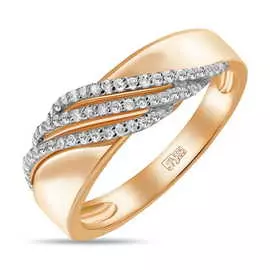 Золотое кольцо c бриллиантами