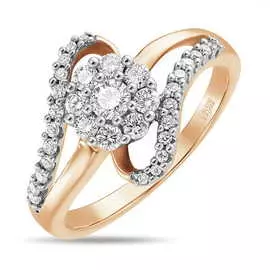 Золотое кольцо c бриллиантами