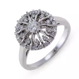 Золотое кольцо c бриллиантами