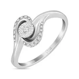 Золотое кольцо c бриллиантами