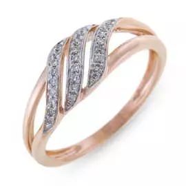 Золотое кольцо c бриллиантами