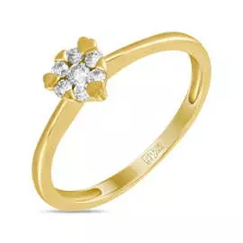 Золотое кольцо c бриллиантами