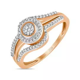 Золотое кольцо c бриллиантами