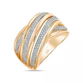 Золотое кольцо c бриллиантами