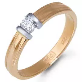 Золотое кольцо c бриллиантами