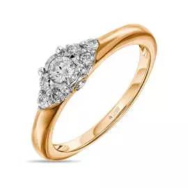 Золотое кольцо c бриллиантами