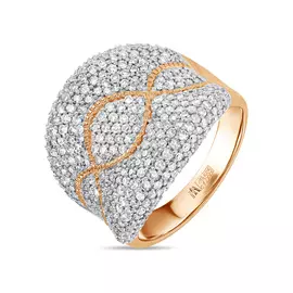 Золотое кольцо c бриллиантами