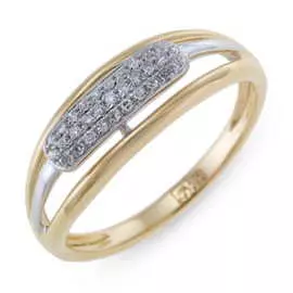 Золотое кольцо c бриллиантами