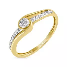 Золотое кольцо c бриллиантами