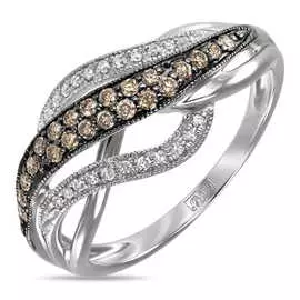 Золотое кольцо c бриллиантами