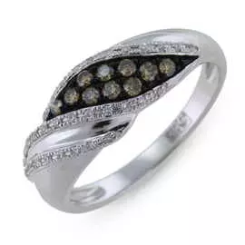 Золотое кольцо c бриллиантами