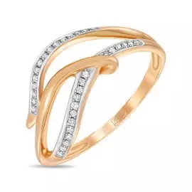 Золотое кольцо c бриллиантами