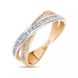 Золотое кольцо c бриллиантами