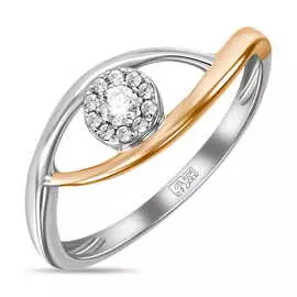 Золотое кольцо c бриллиантами