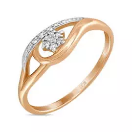 Золотое кольцо c бриллиантами