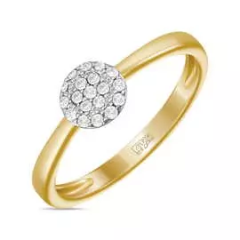 Золотое кольцо c бриллиантами