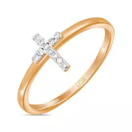 Золотое кольцо c бриллиантами