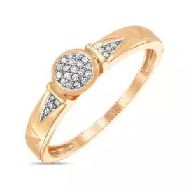 Золотое кольцо c бриллиантами