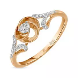 Золотое кольцо c бриллиантами