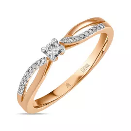 Золотое кольцо c бриллиантами