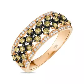 Золотое кольцо c бриллиантами