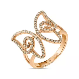 Золотое кольцо c бриллиантами