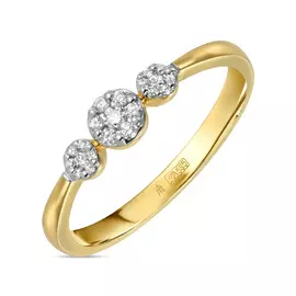 Золотое кольцо c бриллиантами